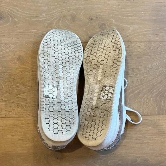 Dolce Vita Sneakers Sparkly Shoes 8.5 Nadea Zina Hemline Black Snake Glitter - Picture 9 of 9